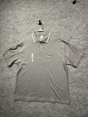 Warner Brothers Bros Studio Store Excl. Wile E Coyote Collar Shirt Gray Mens L